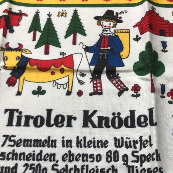 Austrian Kitchen Towel with TIROLER KNÖDEL recipe. - Picture 5 of 8